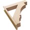 Ekena Millwork 7 1/2-in W x 34-in D x 40-in H Balboa Block Rough Cedar Woodgrain TimberThane Outlooker, Primed Tan OUTUR075X34X40BOA44RCPR - alternate 5
